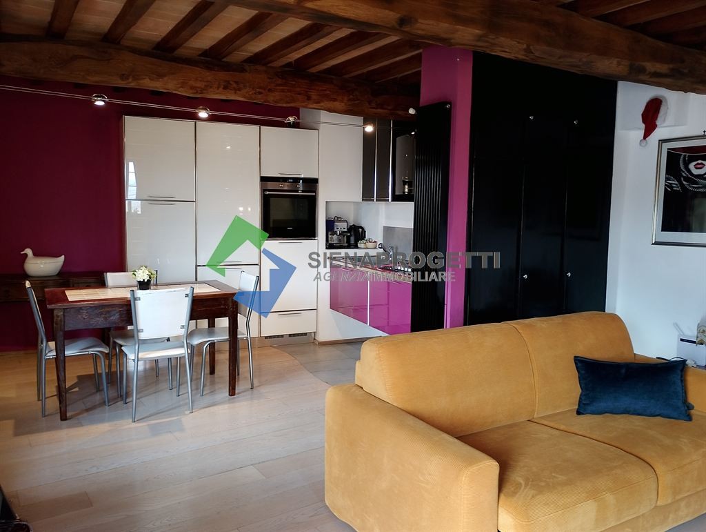 Rosia alta, appartamento terratetto perfettamente ristrutturato, Siena, Toscana.